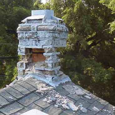Vishey Home Inspection - Actual Chimney on House Found During Inspection